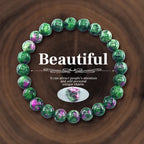 8mm Natural Stone Crystal Energy Beaded Bracelet