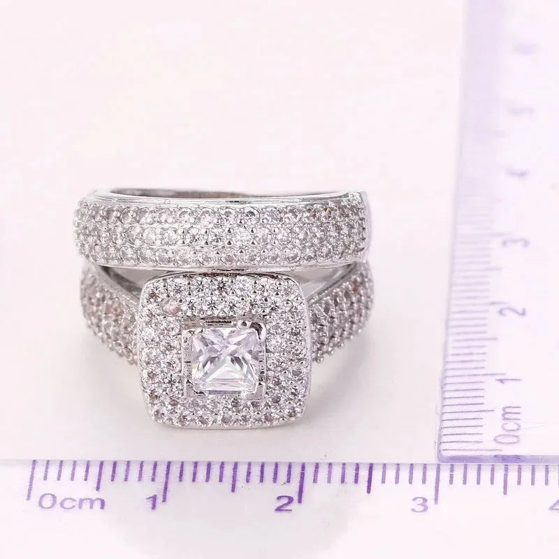 925 Sterling Silver Bezel Set Cubic Zirconia Ring