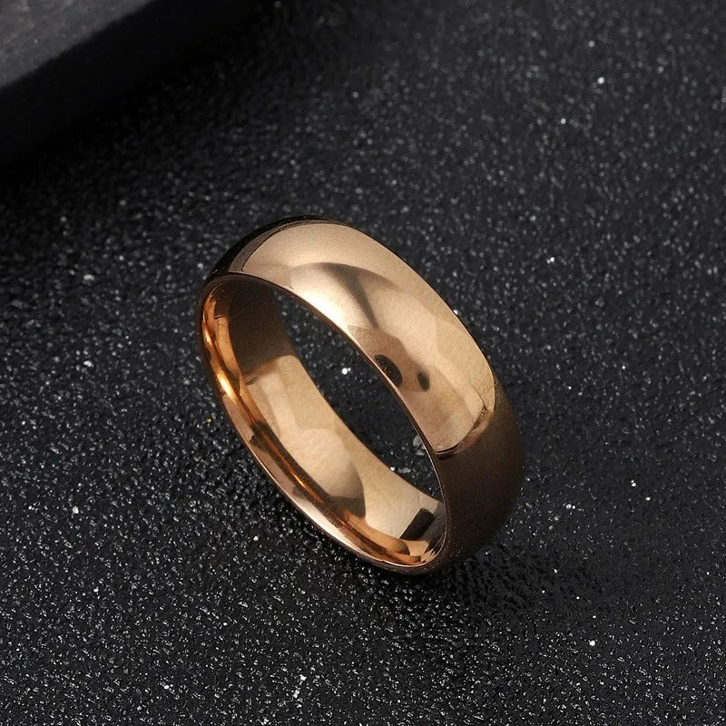 Ultra-Thin 2mm Rose Gold Stainless Steel Stacking Ring