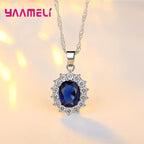 Premium 3-Piece Silver Cubic Zirconia Jewelry Set
