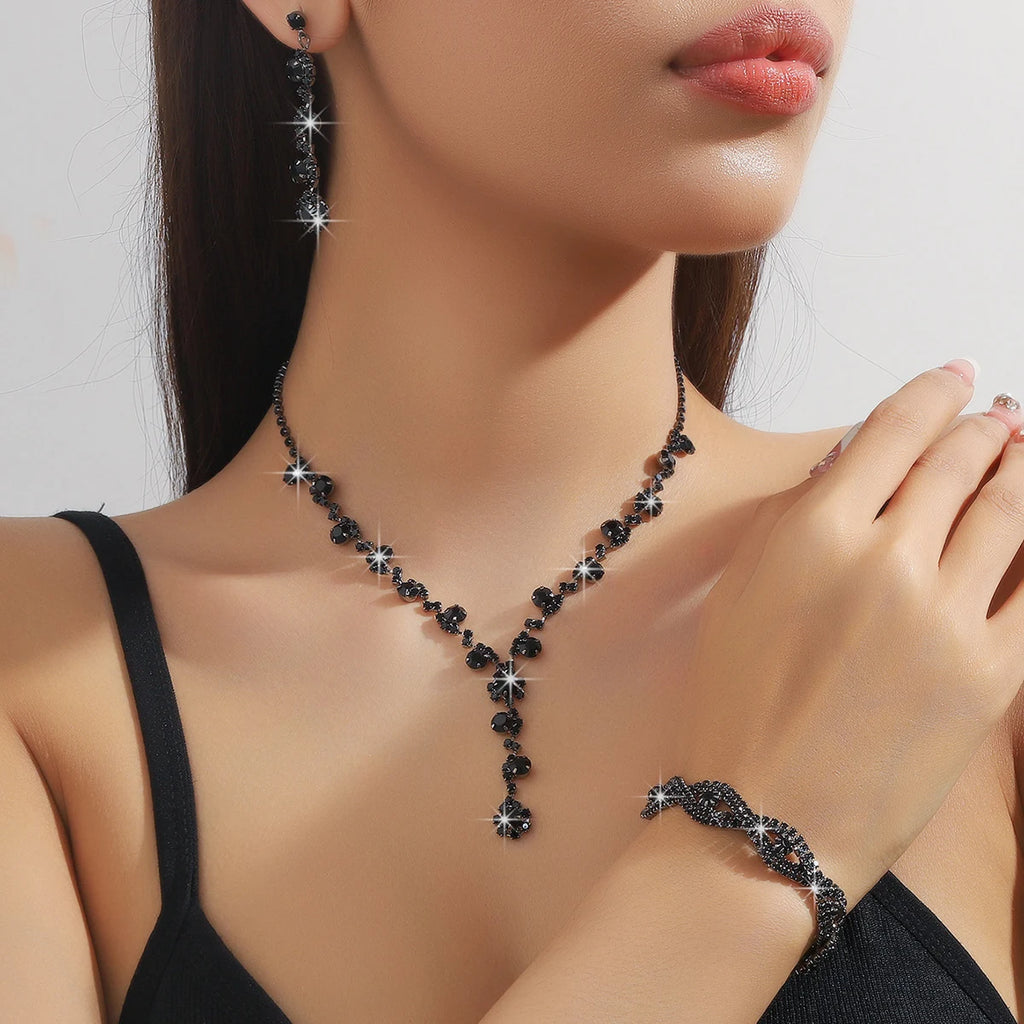 Elegant 4-Piece Sunflower Claw Chain Jewelry Set