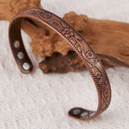 Vintage Antique Copper Magnetic Cuff Bracelet