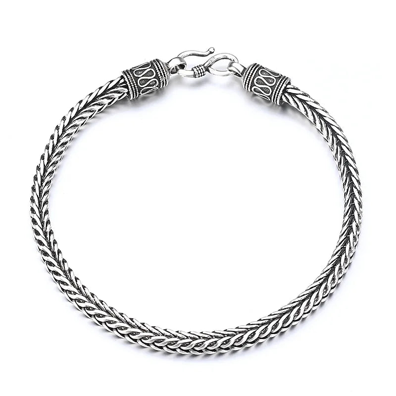 Vintage 925 Sterling Silver Chain Bracelet