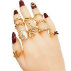 30-Piece Boho Gold Stacking Ring Set