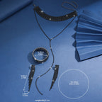 Luxurious Minimalist Tassel Necklace & Earrings Jewelry Set