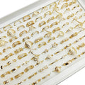 30-Piece Boho Gold Stacking Ring Set