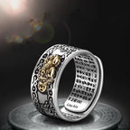 Adjustable Feng Shui Pixiu Wealth Amulet Ring