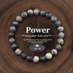 8mm Natural Stone Crystal Energy Beaded Bracelet