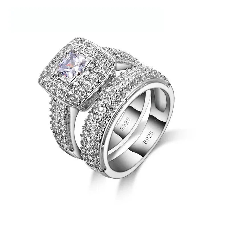 925 Sterling Silver Bezel Set Cubic Zirconia Ring