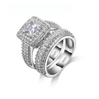 925 Sterling Silver Bezel Set Cubic Zirconia Ring
