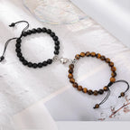 Magnetic Heart Matching Natural Stone Couple Bracelets