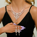 Luxury Palace Style Rhinestone Bridal Jewelry Set