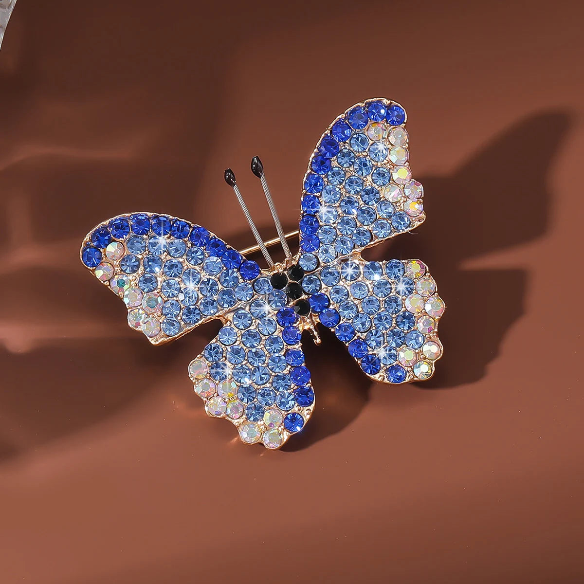Vibrant Forest-Inspired Butterfly Brooch Pin