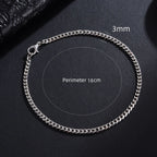 Classic Stainless Steel Cuban Link Bracelet for Men & Women