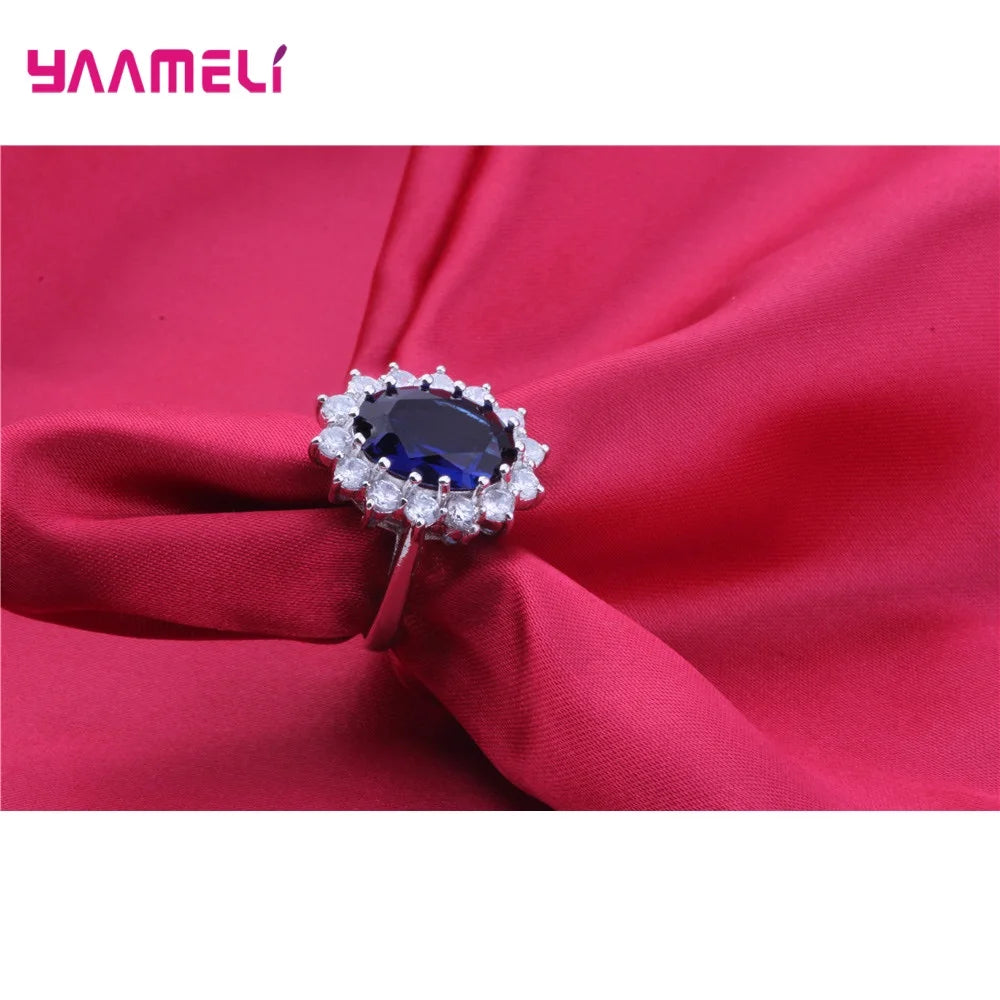 Premium 3-Piece Silver Cubic Zirconia Jewelry Set