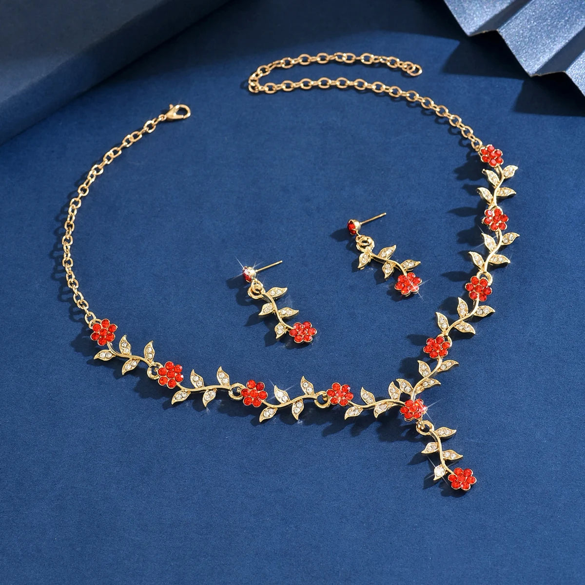 Romantic 3-Piece Floral Bridal Jewelry Set