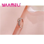 Vintage 925 Sterling Silver Cubic Zirconia Heart Ring