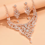 Luxury Palace Style Rhinestone Bridal Jewelry Set
