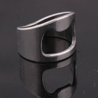 Stainless Steel Beer Bottle Opener Ring Gadget